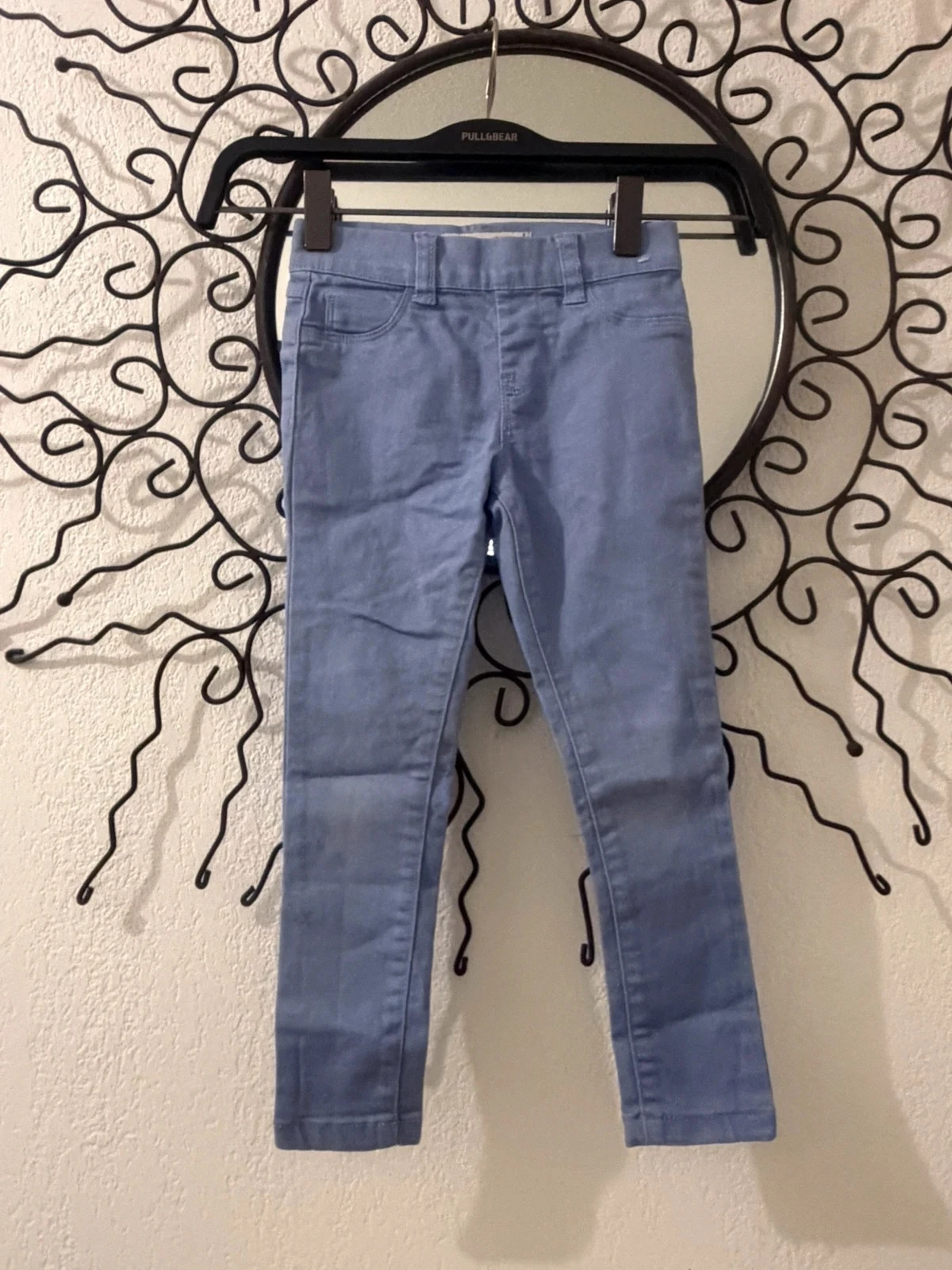 🔵 Jegging de mezclilla denim azul cielo elástico - Talla 3-4 Años (104 cm) – photo 2